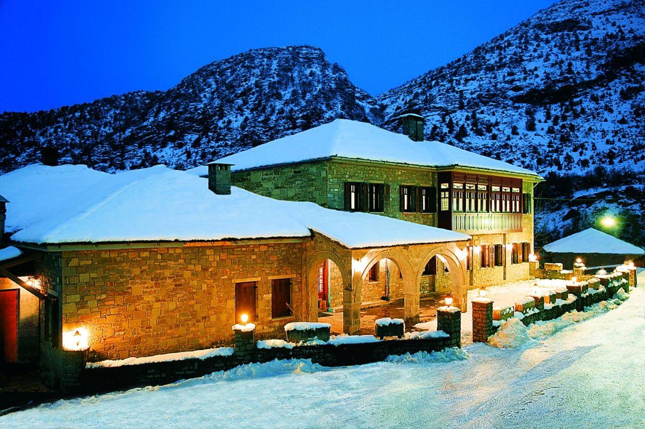 Hotel Δρακολιμνη Tsepelovo Esterno foto